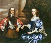 Sir Peter Lely Earl and Countess of Oxford by Sir Peter lely oil painting artist
